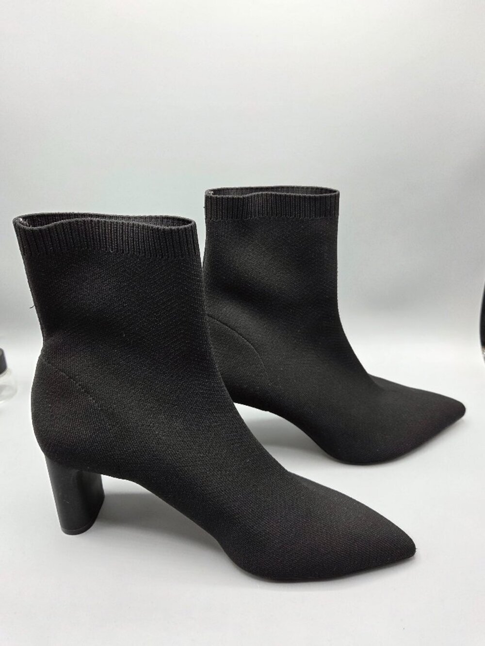 Zara Heeled Pointed Toe Ankle Boots Size EU 39 / US 8 Black